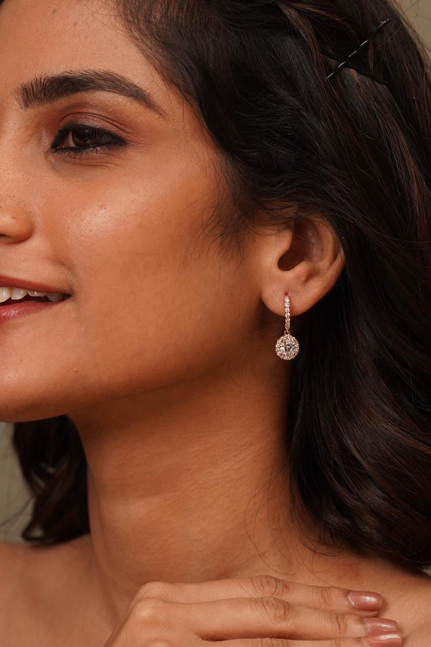 Artificial solitaire earrings Clearance