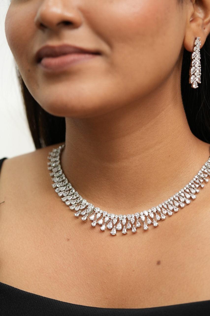 Dainty Diamond Necklace Buy Diamond Choker, Tiny Diamond Choker