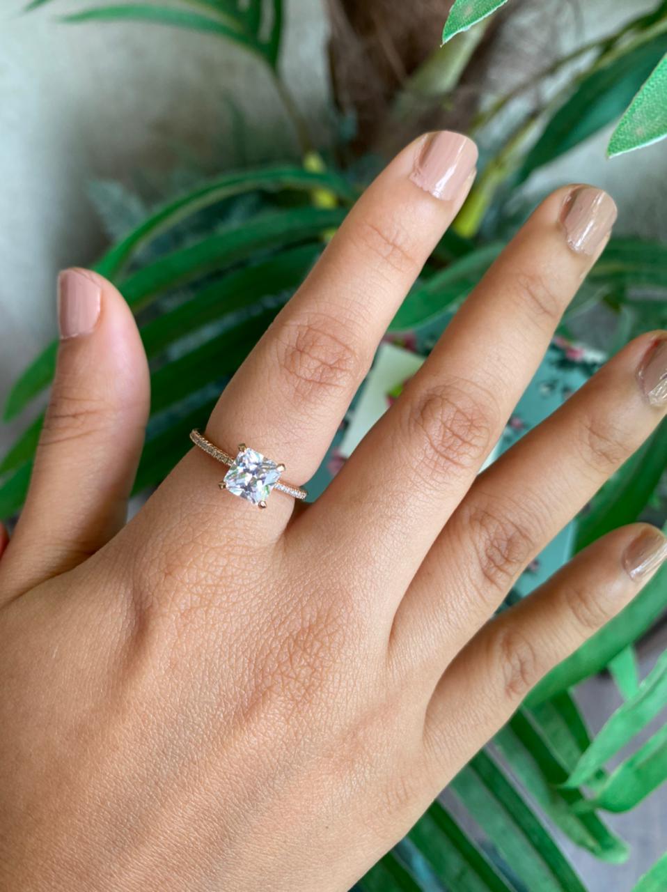 Carat Princess Cut Daily Wear Ring - Main Image