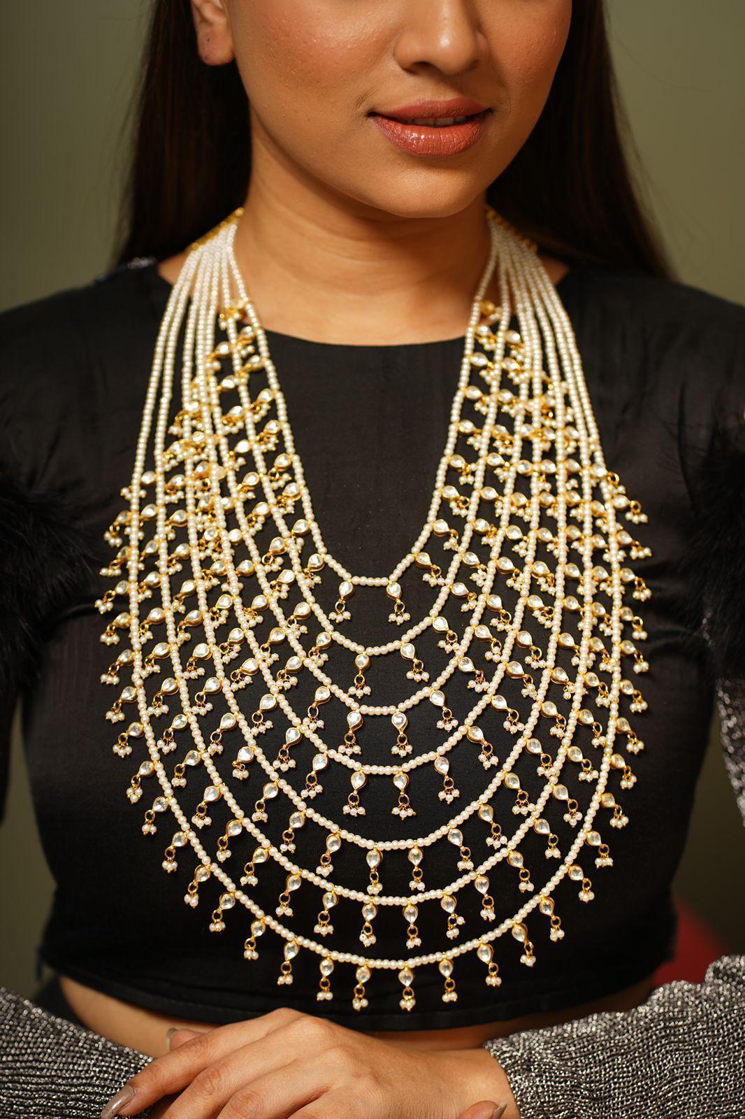 Saathmira Line Polki Rani Haar - Main Image