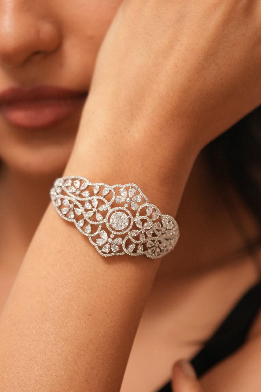 Big Bola Diamond Designer Kada - Main Image