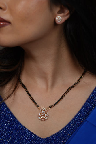 Prem Chakra Diamond Gold Mangalsutra set | Daily Wear