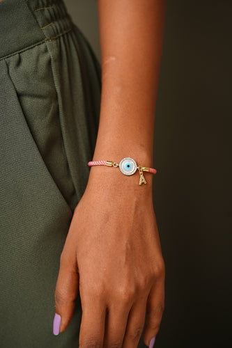 Evil Eye Monogram Daily Wear Bracelet | Bhaiya Bhabhi Bracelet