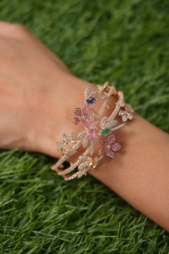 Enchanted Graden Diamond Thick Designer Bracelet