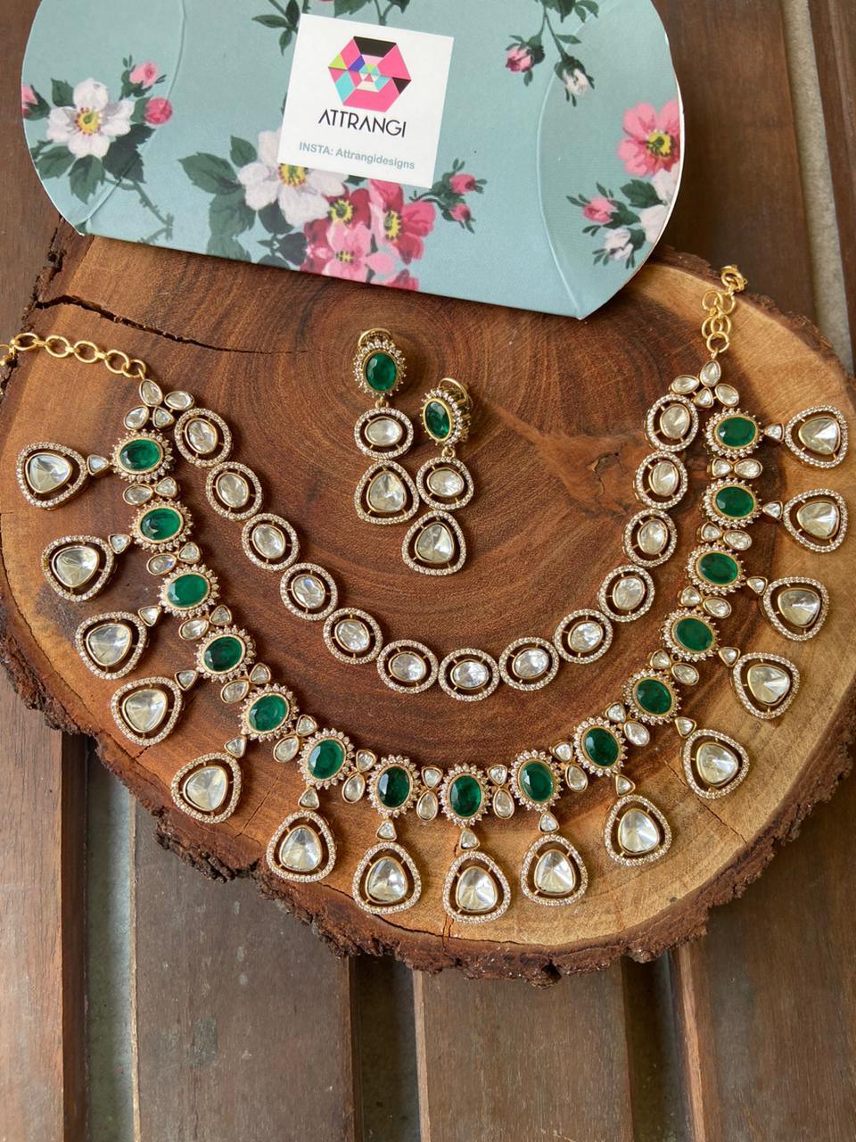 polki jewellery layer jewellery set