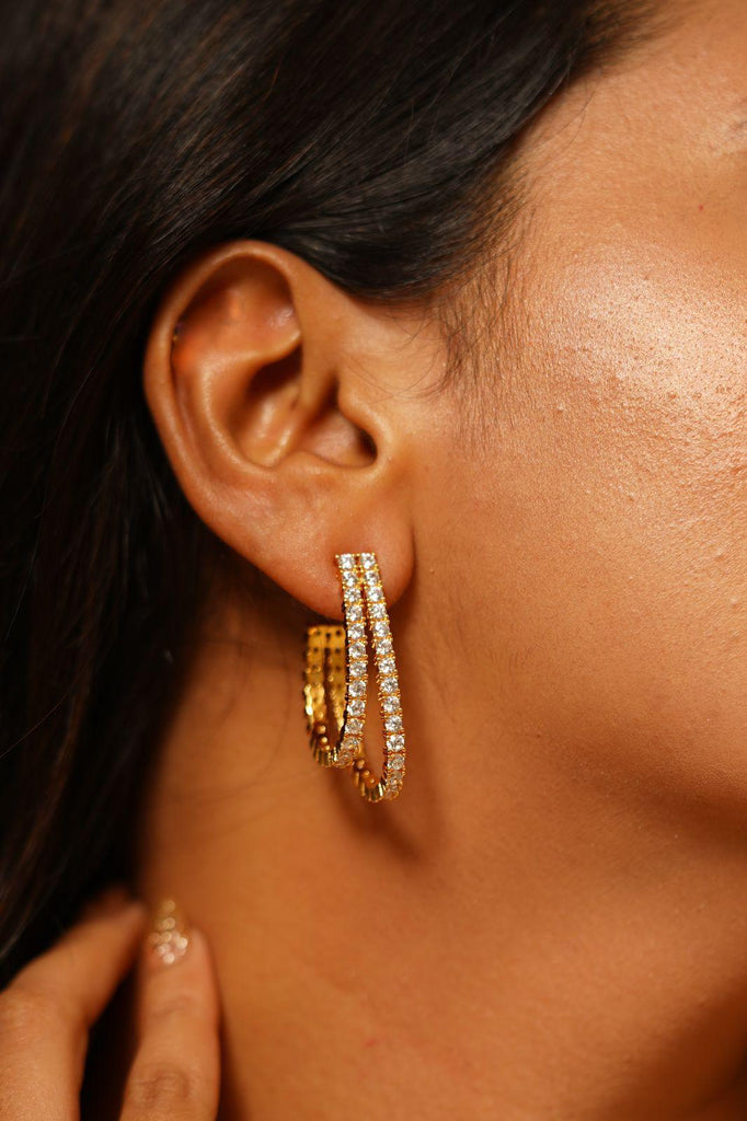Buy Onyra Golden Metal Stylish Western American Diamond Ear Cuff Earring  For Women And Girls Online at Best Prices in India - JioMart.