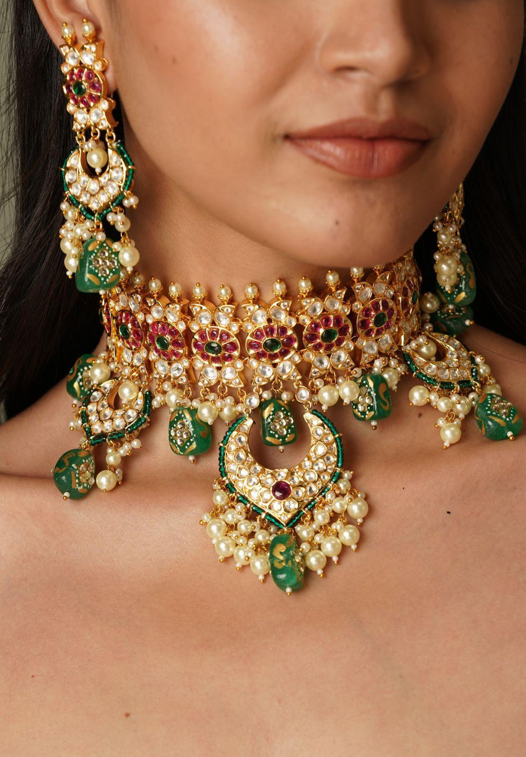 Mehek Heavy Polki Choker Set