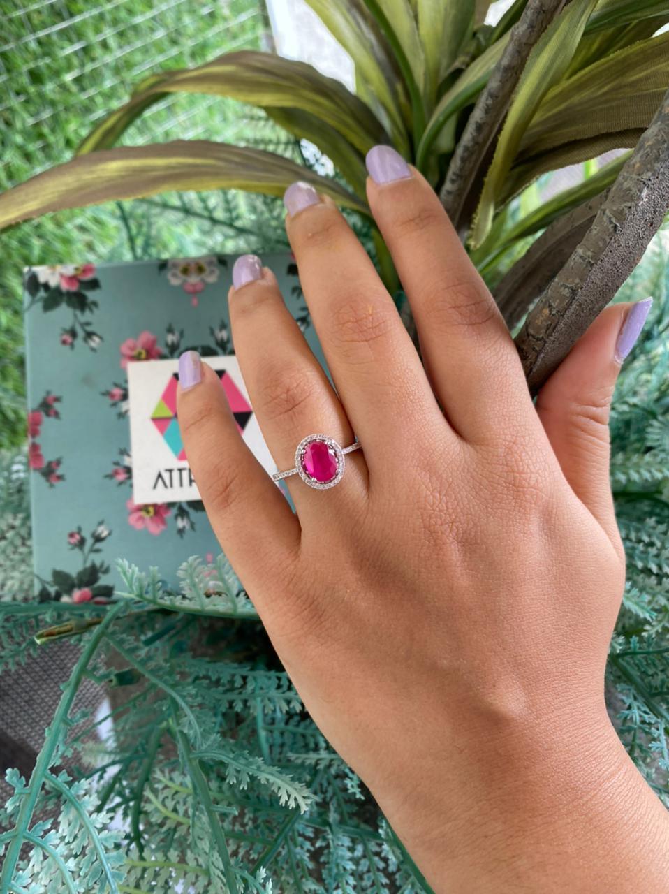 Coloured Solitaire Rings Oval Solitaire Coloured Stone Ring
