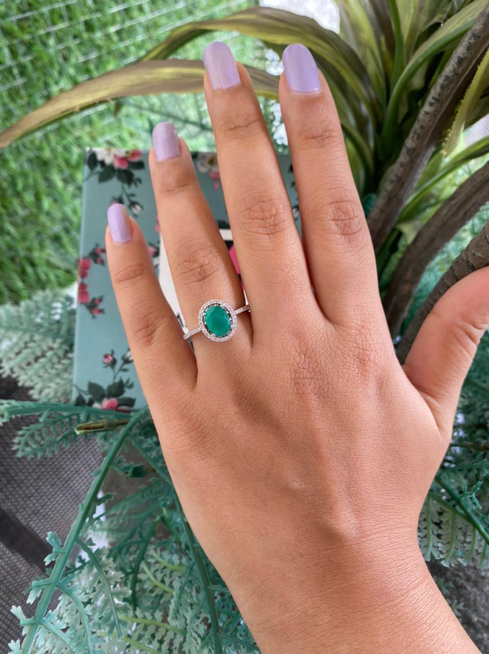 Coloured Solitaire Rings Oval Solitaire Coloured Stone Ring