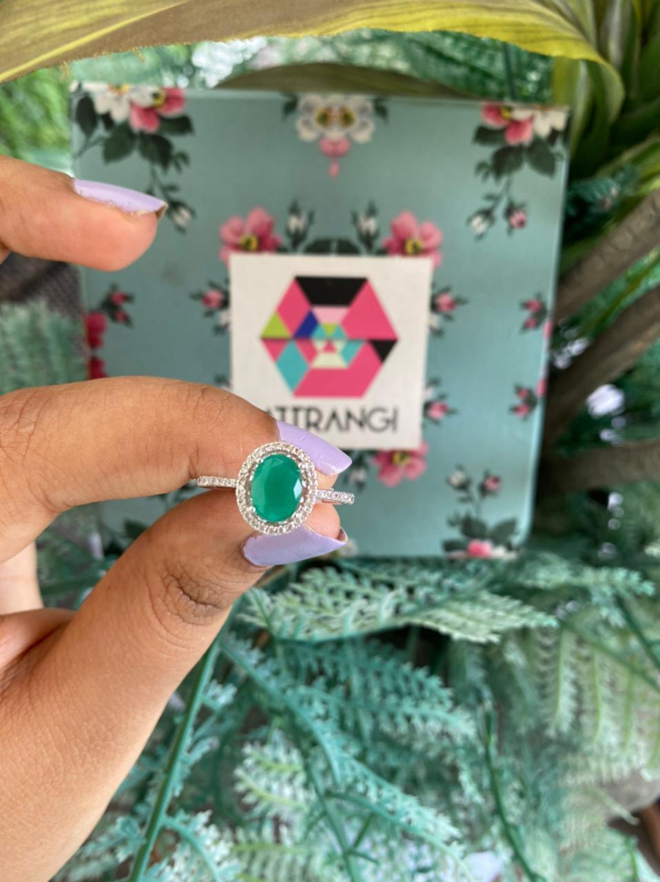 Coloured Solitaire Rings Oval Solitaire Coloured Stone Ring